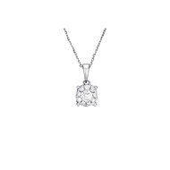 Pendentif Or Blanc et Diamants 0 -10 carats Brillant Luciana