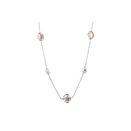 Collier argent et perles de culture Blanches Osmose