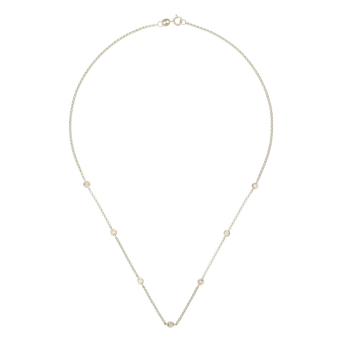 Collier Or Jaune et Diamants 0 -22 carats Sunshine - vue V3