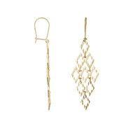 Boucles d'oreilles or jaune Crazy