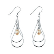 Boucles d'oreilles argent et perles de cultures blanches Perles Magiques
