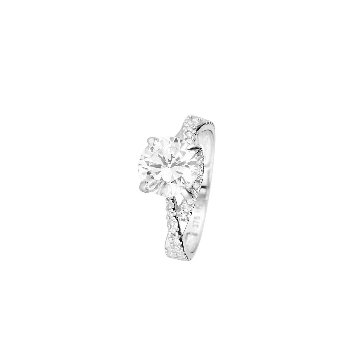 bague or blanc et zircon bague or blanc et zircon