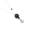 Bijoux de grossesse, Sautoir Bola - Argent 925 et Pierres Naturelles, Onyx - vue V2