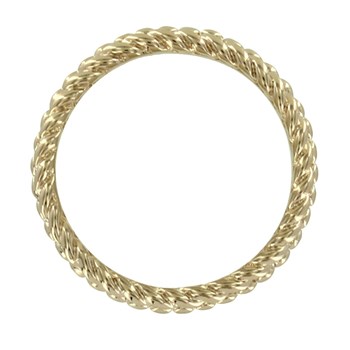 Bague Plaqué Or Tresses et Billes