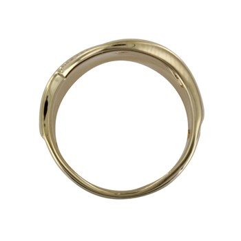 Bague Plaqué Or Entrelacée Torsadée