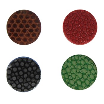 Bague Argent 925 Ronde Pastilles Cuir Interchangeables Couleurs Automne