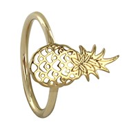 Bague Plaqué Or Ananas