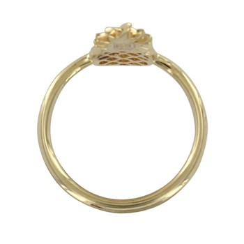 Bague Plaqué Or Ananas