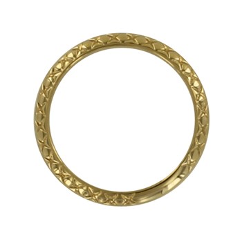 Bague Plaqué Or Alliance Ciselée