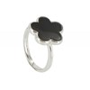 Bague Argent Chance Onyx Noir - vue V2