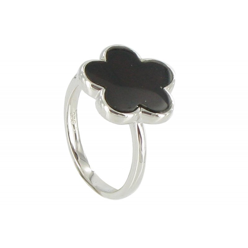 Bague Argent Chance Onyx Noir - vue 2