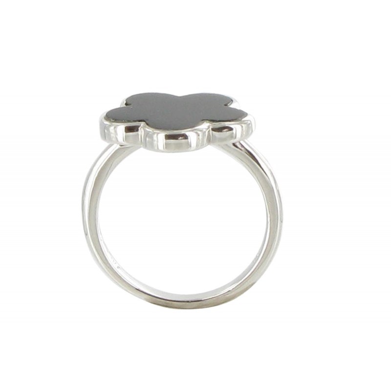 Bague Argent Chance Onyx Noir - vue 3