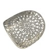 Bague Argent 925 Rhodié Astre Ronde - vue V1