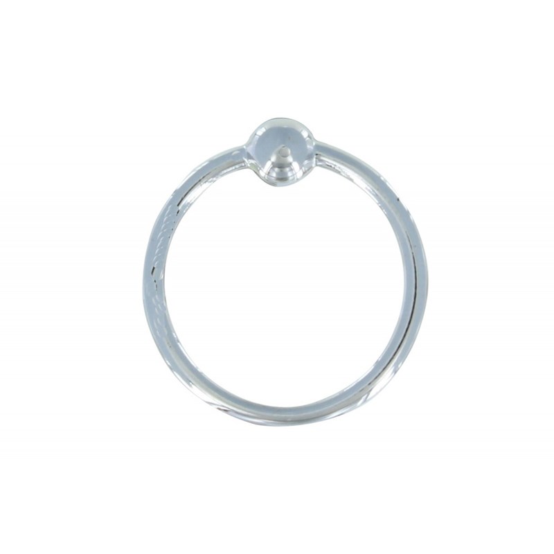 Bague Argent Rhodié et Une Perle - vue 3