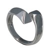 Bague Argent 925 Rhodié Toi et Moi - vue V1