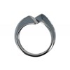 Bague Argent 925 Rhodié Toi et Moi - vue V3