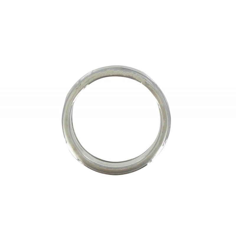 Bague Argent 925 et Laiton Tube Martelé et ses Anneaux Mobiles - vue 3