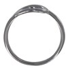 Bague Argent 925 Rhodié Rond Ajouré - vue V2