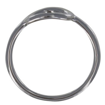 Bague Argent 925 Rhodié Rond Ajouré