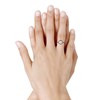 Bague Argent 925 Rhodié Rond Ajouré - vue V3