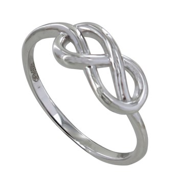 Bague Argent 925 Rhodié Noeud Marin