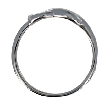 Bague Argent 925 Rhodié Noeud Marin