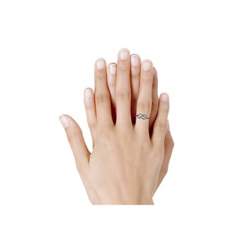 Bague Argent 925 Rhodié Noeud Marin