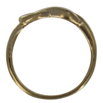 Bague Plaqué Or Noeud Marin