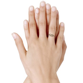 Bague Plaqué Or Noeud Marin