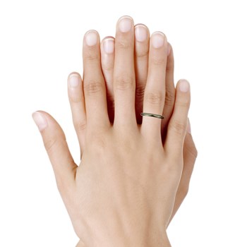 Bague Plaqué Or Anneau Rond