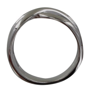 Bague Argent 925 Rhodié Croisée