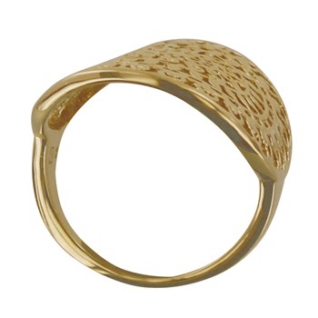 Bague Plaqué Or Astre Ronde