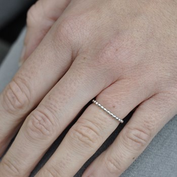 Bague Argent 925 Anneau de Billes
