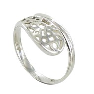 Bague Argent Goutte Arabesque