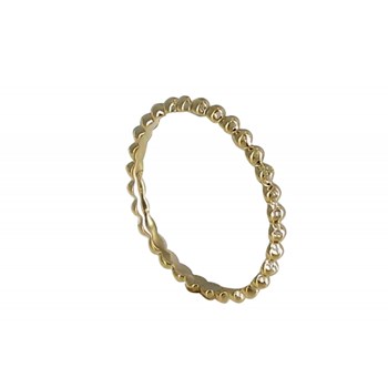 Bague Plaqué Or Anneau de Billes