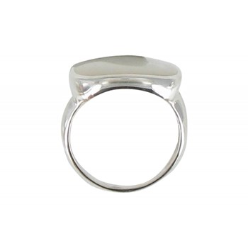 Bague Argent 925 Pavé Carré de Nacre Ivoire