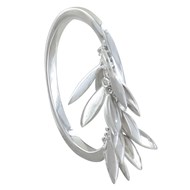 Bague Argent 925 Rhodié Petites Feuilles