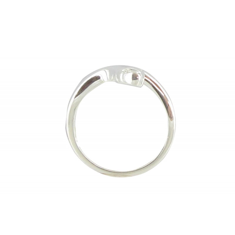 Bague Argent Serpent - vue 3