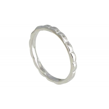Bague Argent 925 Anneau de Vagues