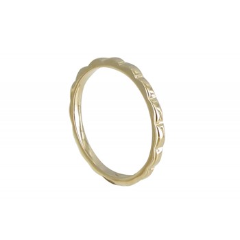 Bague Plaqué Or Anneau de Vagues