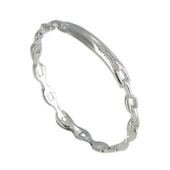 Petite Bague Argent 925 Gourmette