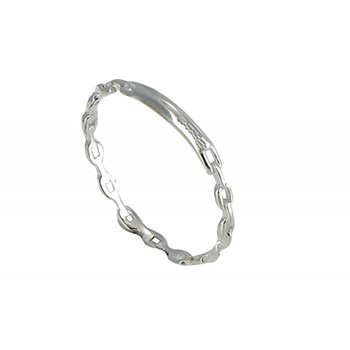 Petite Bague Argent 925 Gourmette