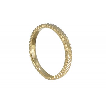 Bague Plaqué Or Zébrée