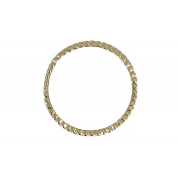 Bague Plaqué Or Zébrée