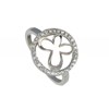 Bague Argent 925 Papillon de Lune et Strass - vue V2