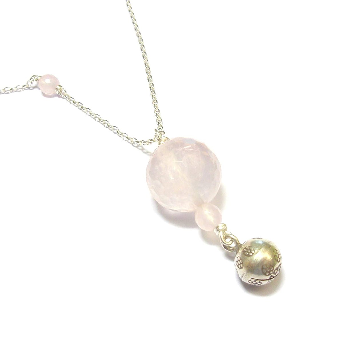 Bola De Grossesse Quartz Rose Argent 925 - vue 2