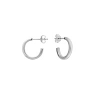 Boucles d'oreilles earrings Wire 2mm en argent
