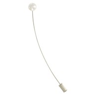 Broche Argent Rhodié et Perle de Culture 10 mm - Classics