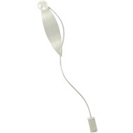 Broche Feuille Argent Brossé et Perle 7mm - Classics