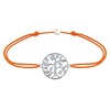 Bracelet Lien Arbre de Vie Argent 925 - Orange - vue V1
